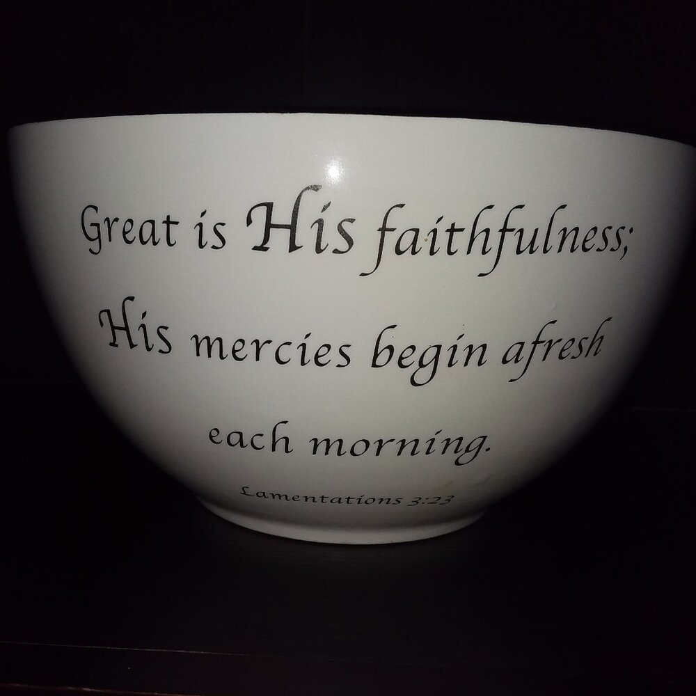 COVENTRY DAILY BLESSINGS BOWL  LAMENTATIONS 3:23